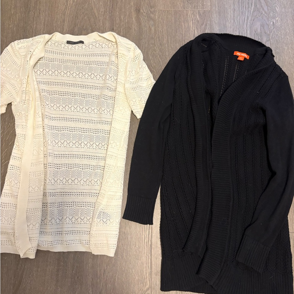 Elegant Black and Cream Women's cardigan Set Smalls